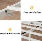 LIKIMIO Modern Rattan Bed Frame