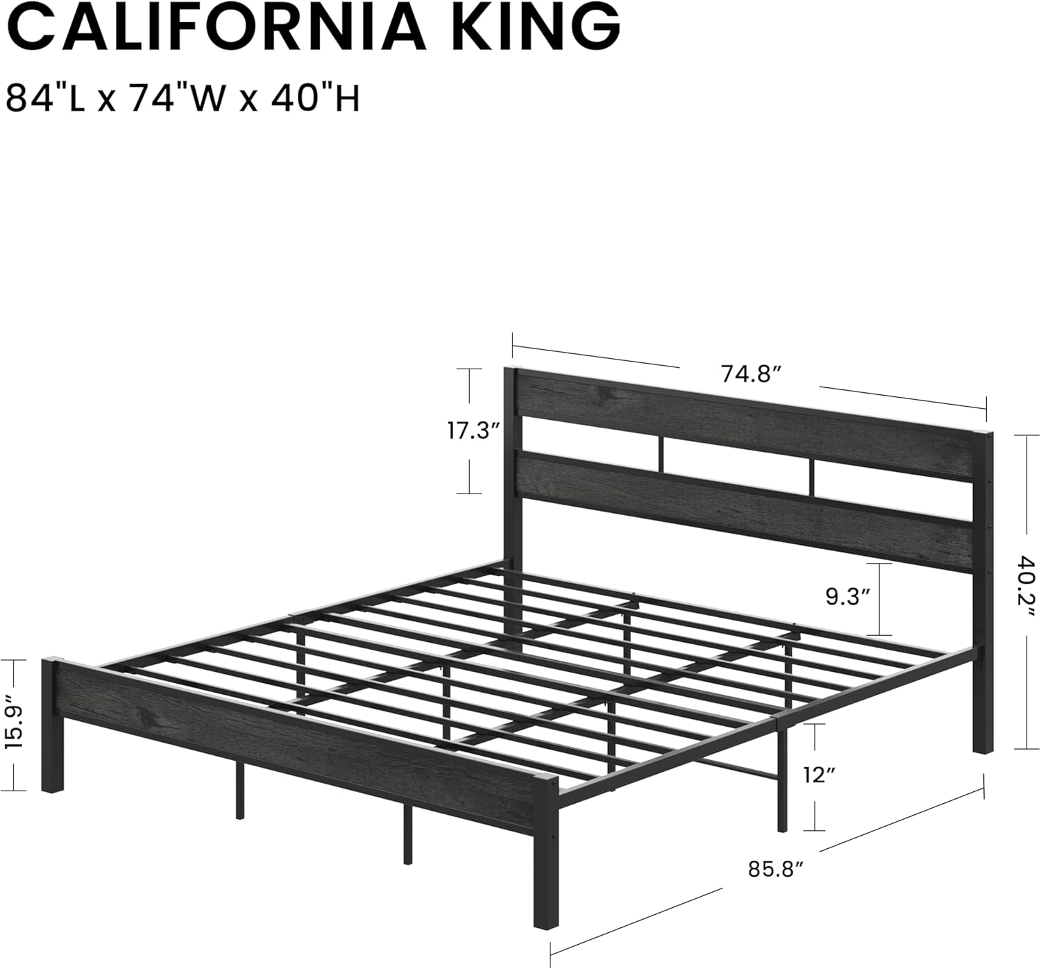 LIKIMIO Industrial Air Bed Frame