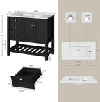 LIKIMIO Single Sink Bathroom Vanity（36"）