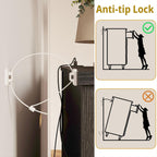 LIKIMIO LED & Power Strip Dresser 6-Drawer (59")