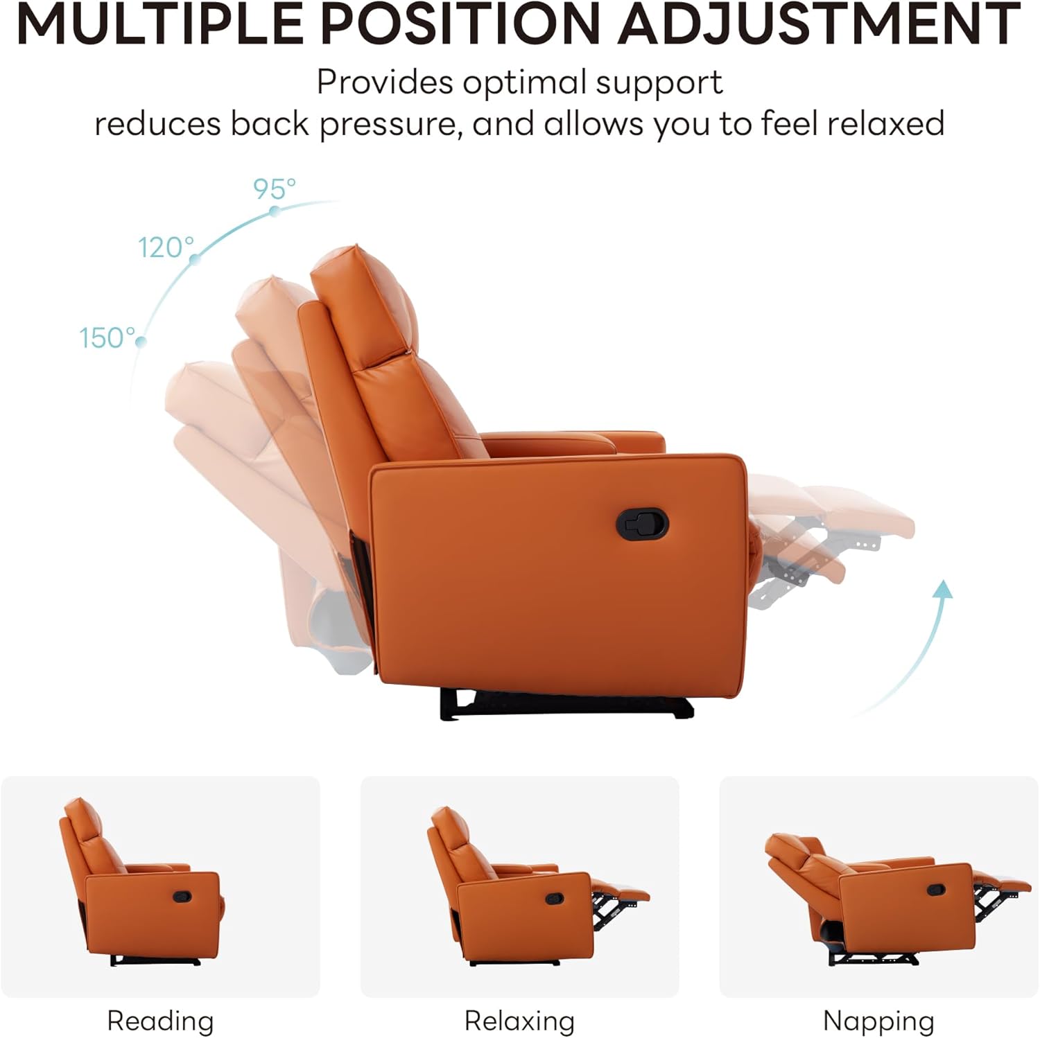 LIKIMIO 62.2” Loveseat Recliner