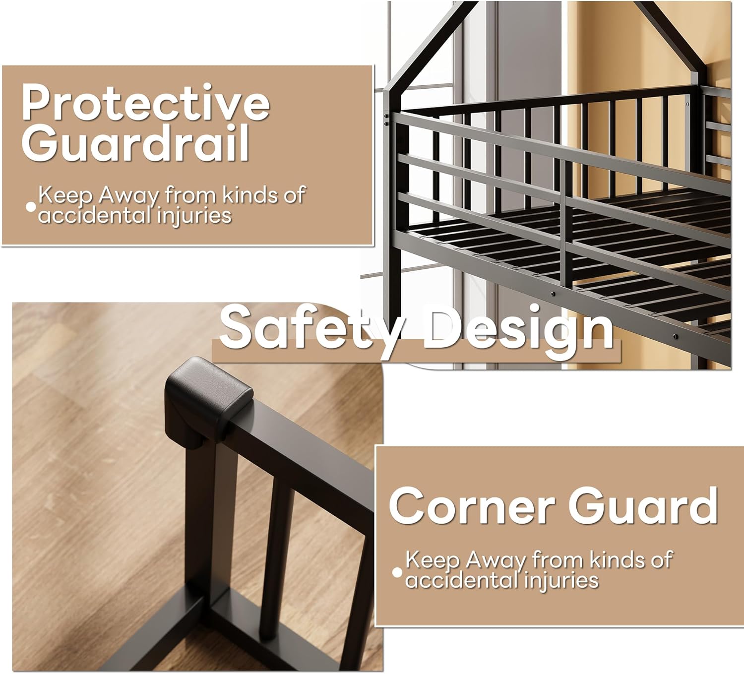 LIKIMIO House Shaped Bunk Bed