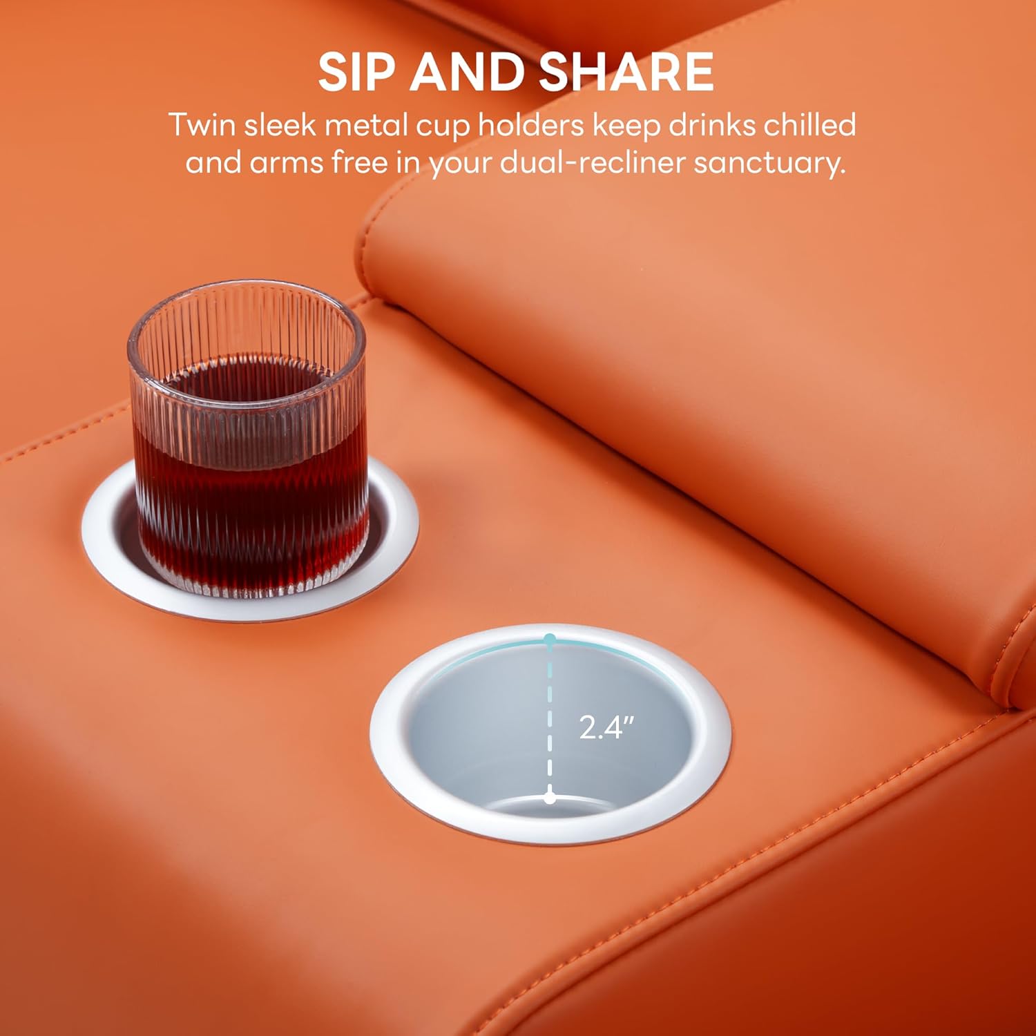 LIKIMIO 62.2” Loveseat Recliner