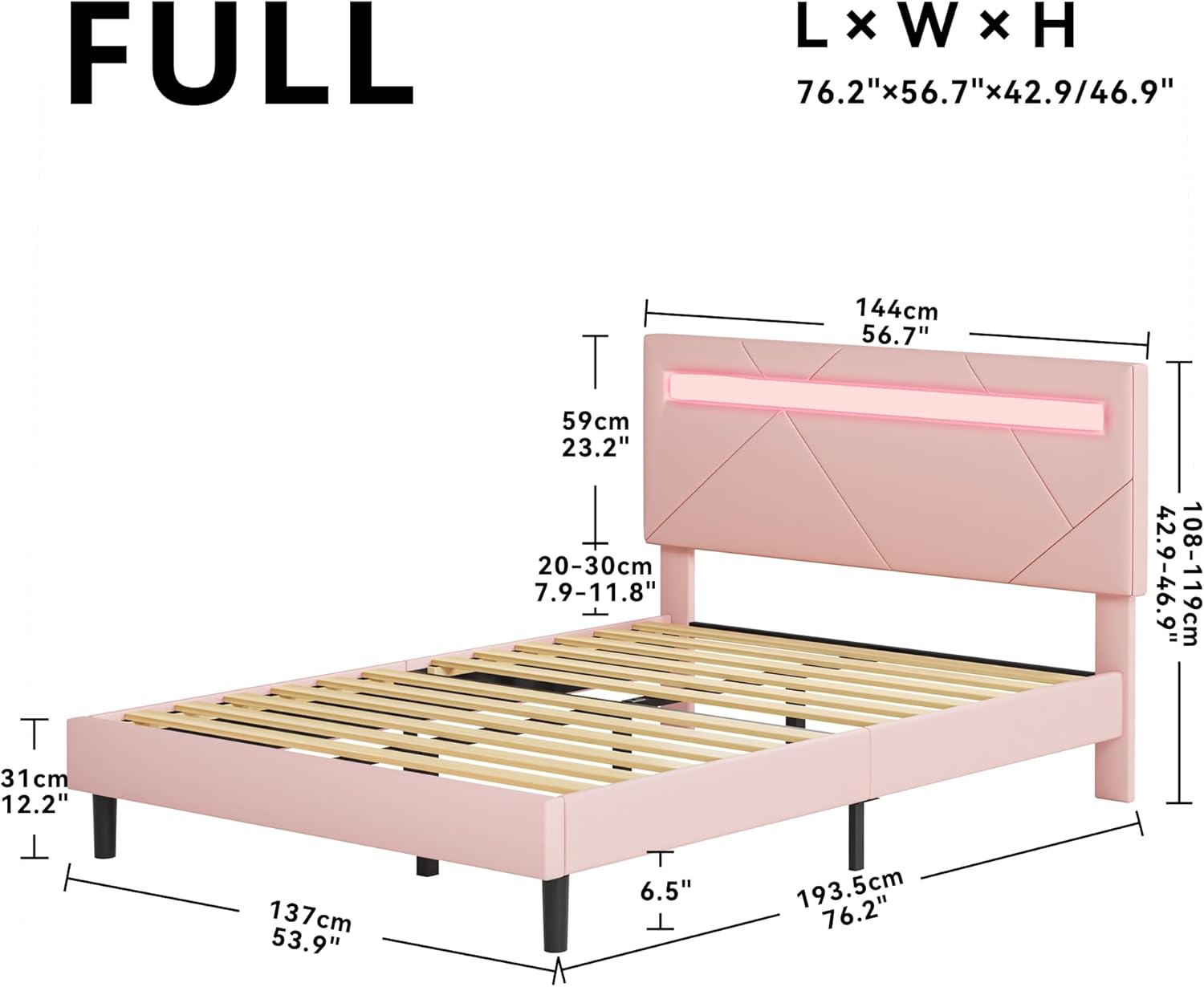 LIKIMIO LED Bed Frame (Smart APP Control)