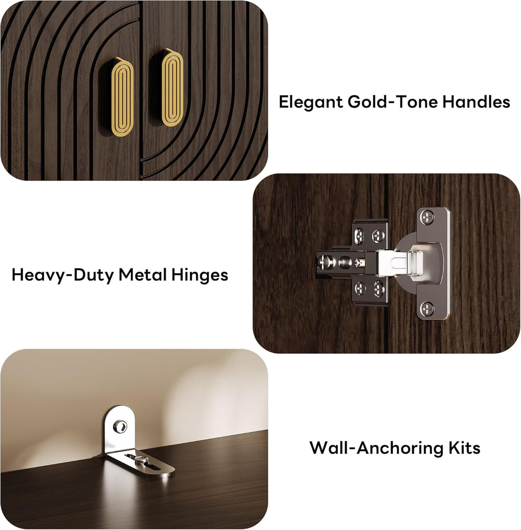 LIKIMIO Adjustable Shelves Pantry Cabinet