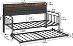 LIKIMIO Trundle Sofa Bed