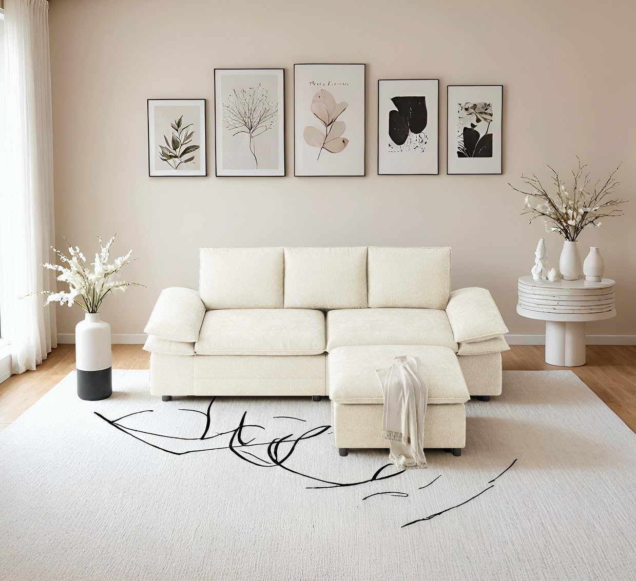 LIKIMIO L-shaped Detachable Sofa