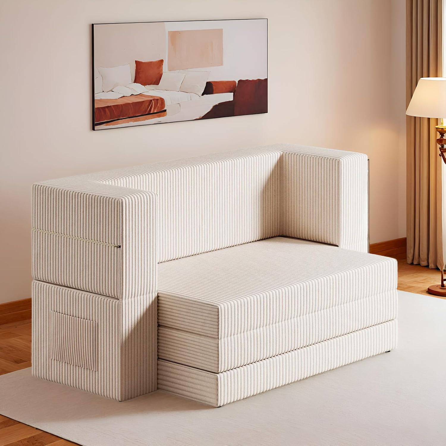 LIKIMIO Folding 3-in-1 Sofa Bed & Marrtess