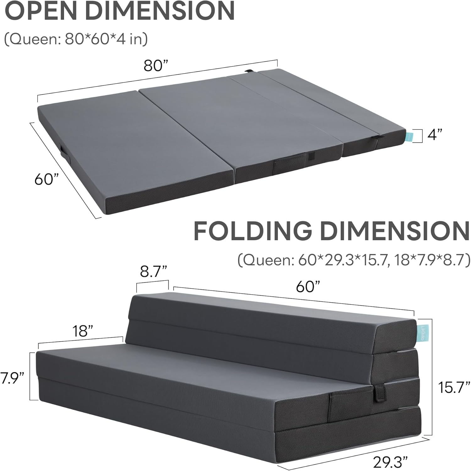 LIKIMIO Go-Fold Foam Mattress