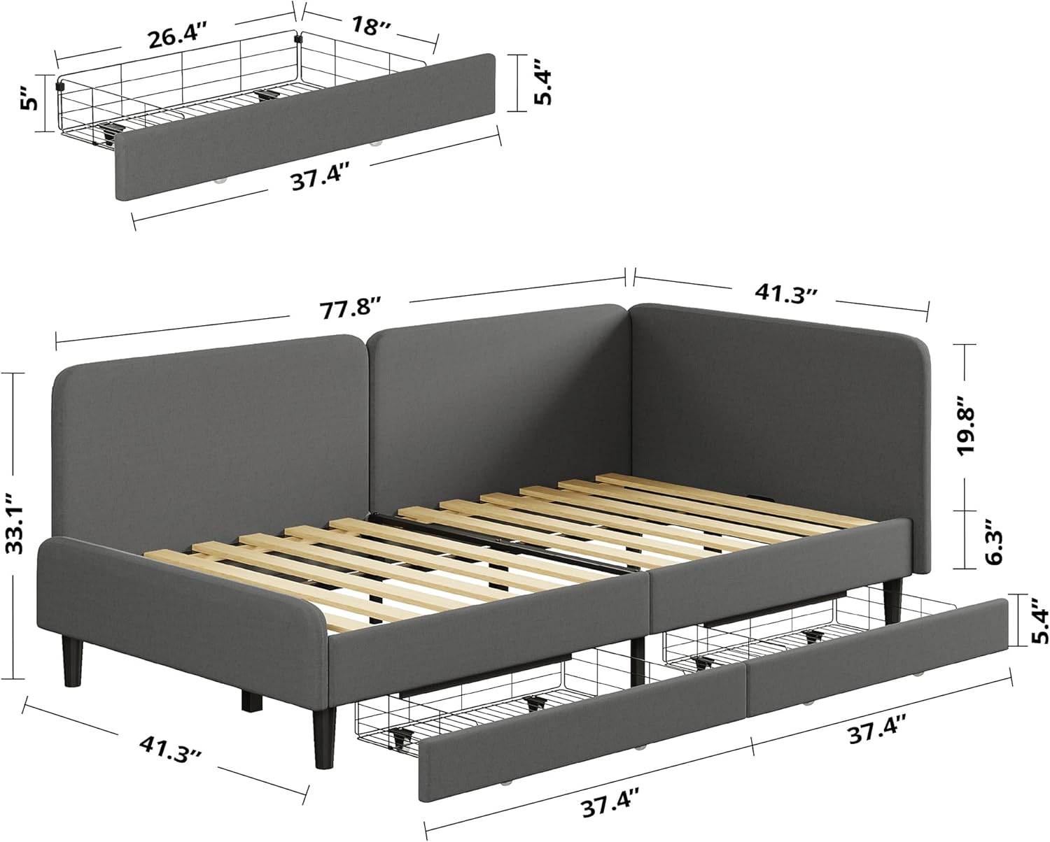 LIKIMIO Stronger Sofa Bed
