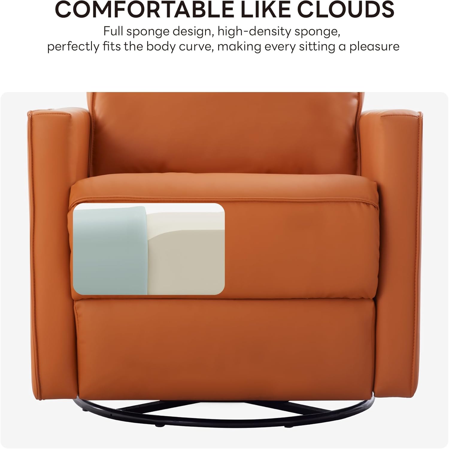 LIKIMIO 360° Rotating Rocking Chair