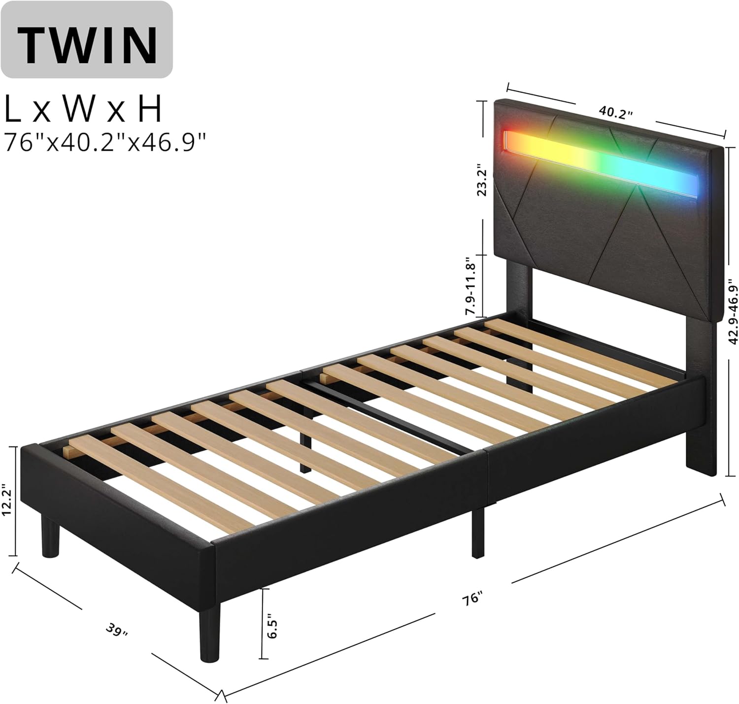 LIKIMIO LED Bed Frame (Smart APP Control)