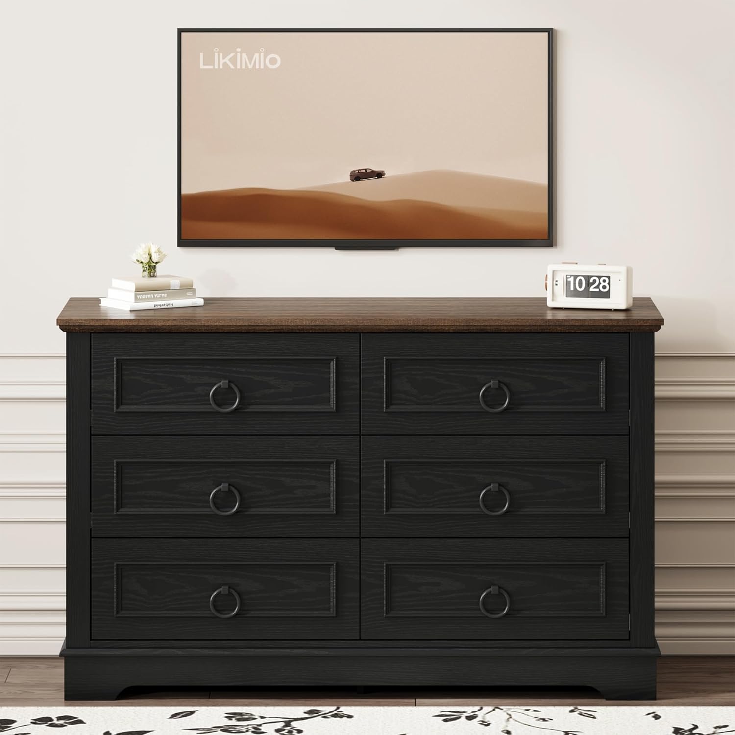 LIKIMIO Round Metal Handle Dresser（47.2”）