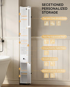 LIKIMIO Freestanding Slim Bathroom Storage Cabinet（71“）