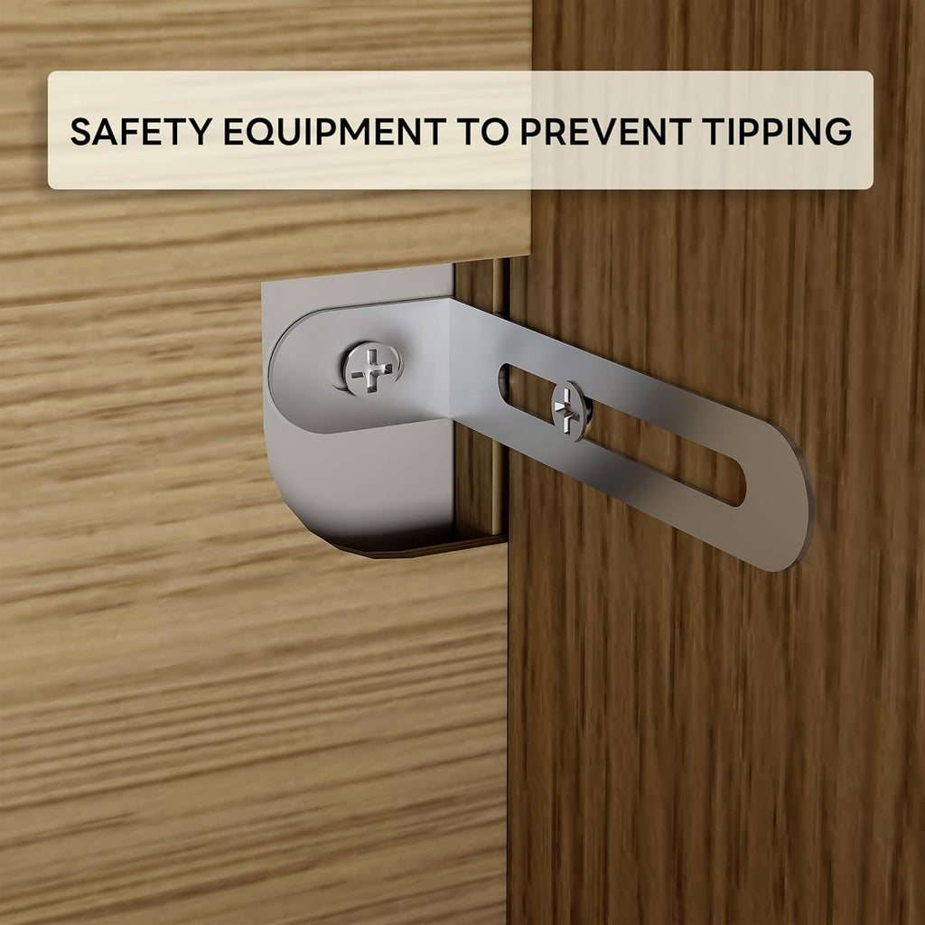 LIKIMIO Rattan Storage Cabinet with with 2 Doors and Adjustable Shelves for Kitchen, Natural