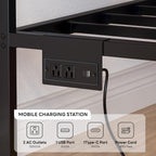 LIKIMIO Industrial Brown Storage Corner Bed