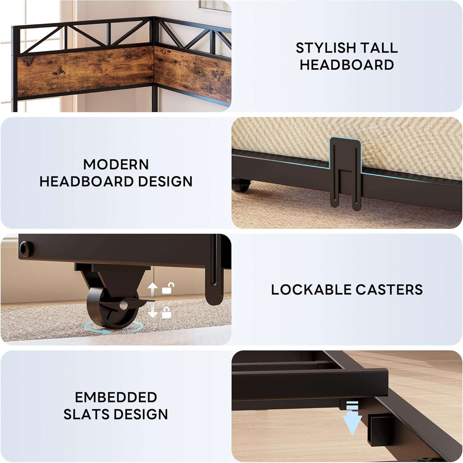 LIKIMIO 2-IN-1 Pull-Down Scroll Wheel Corner Bed