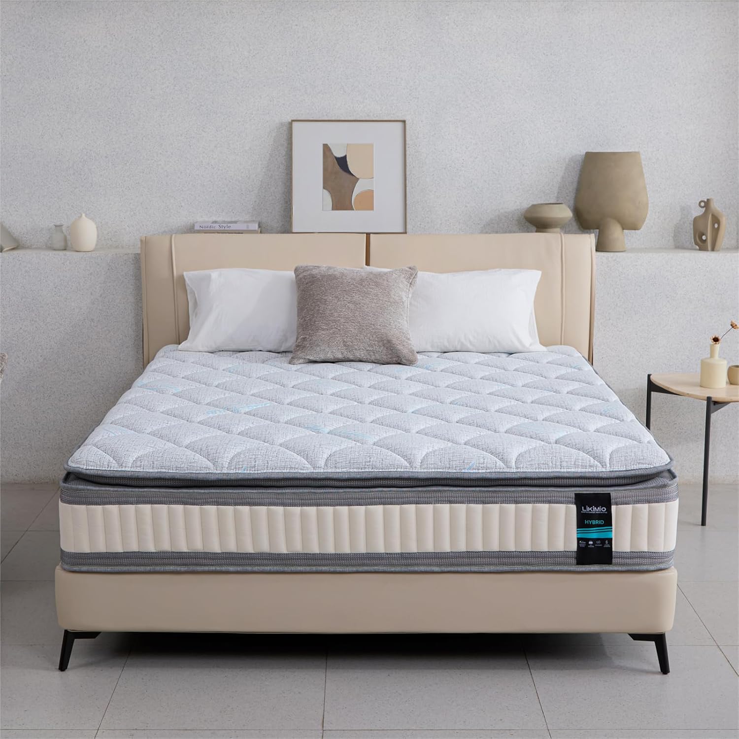 LIKIMIO Tiger Mouth Style Spring Knitted Mattress（CertiPUR-US Certified）