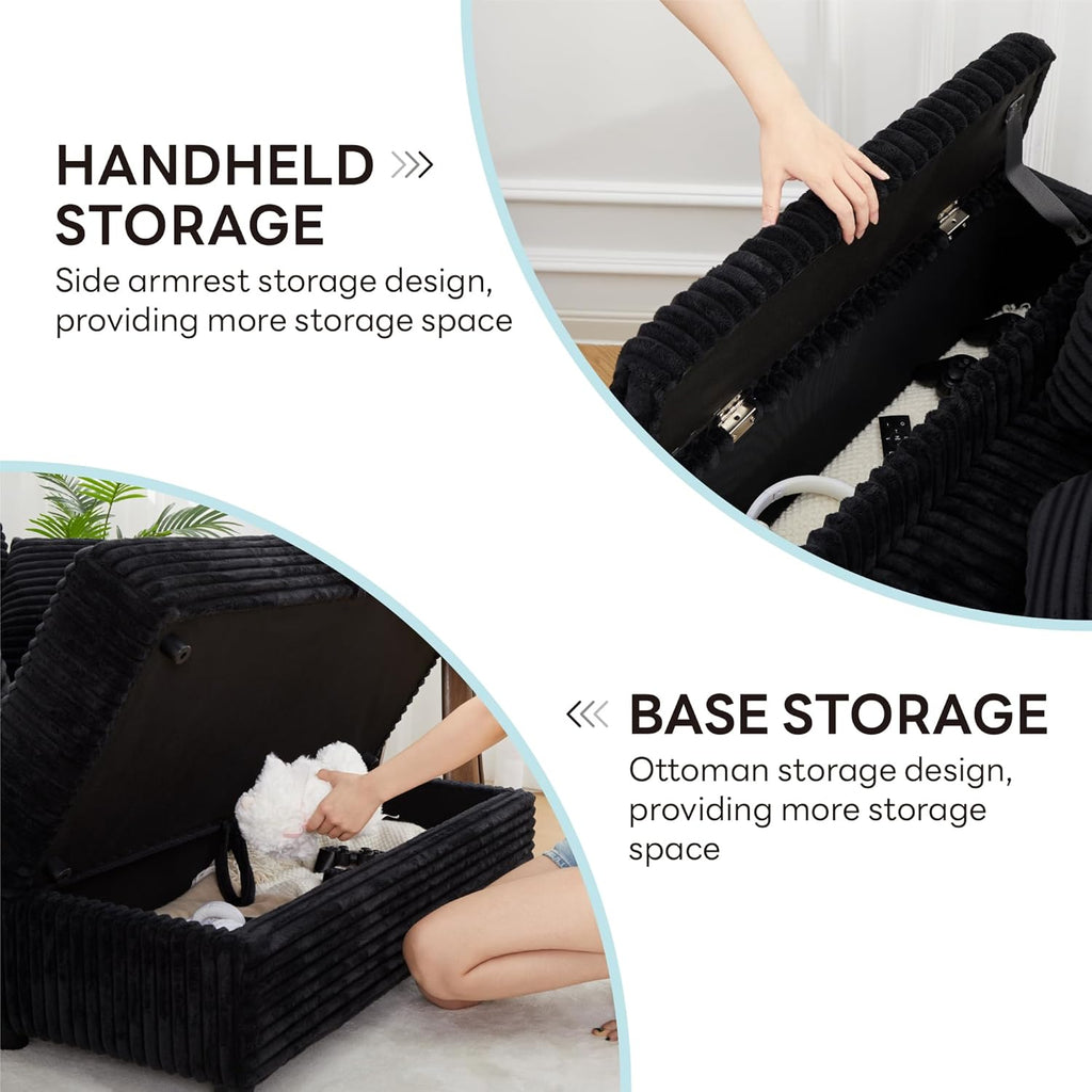 LIKIMIO Extra Large Corduroy Recliner（54”）