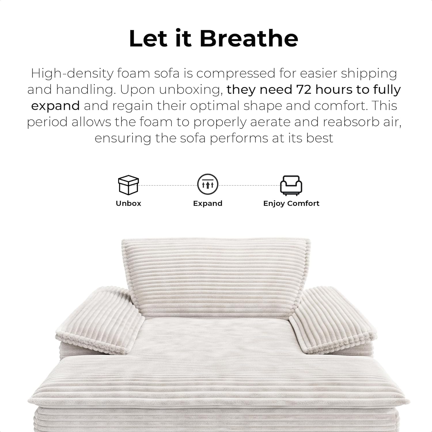 LIKIMIO 59" Lounge Sofa