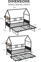 LIKIMIO Daybed with Pop Up Trundle