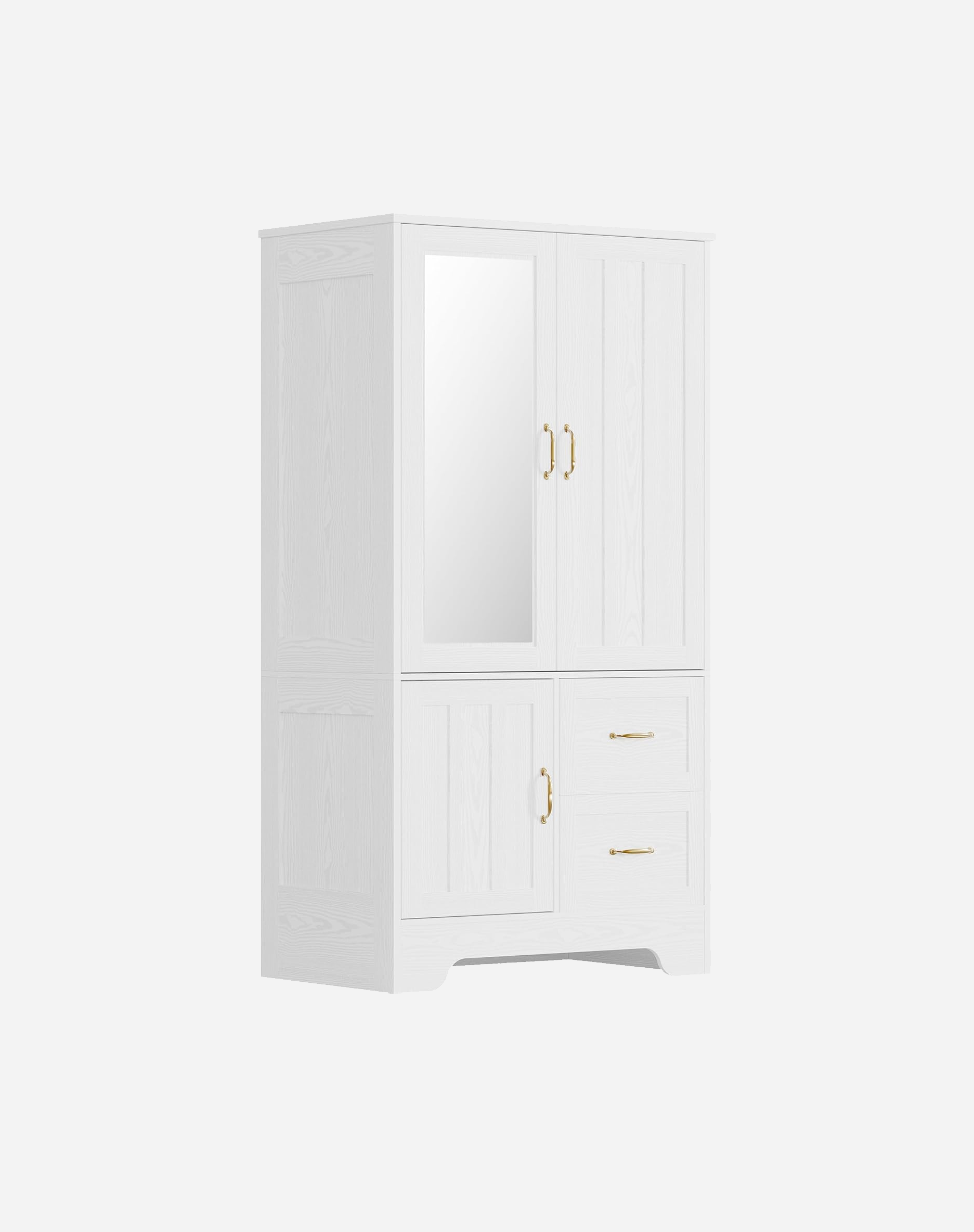 LIKIMIO Half-length Mirror MDF Wooden Closet（68”）