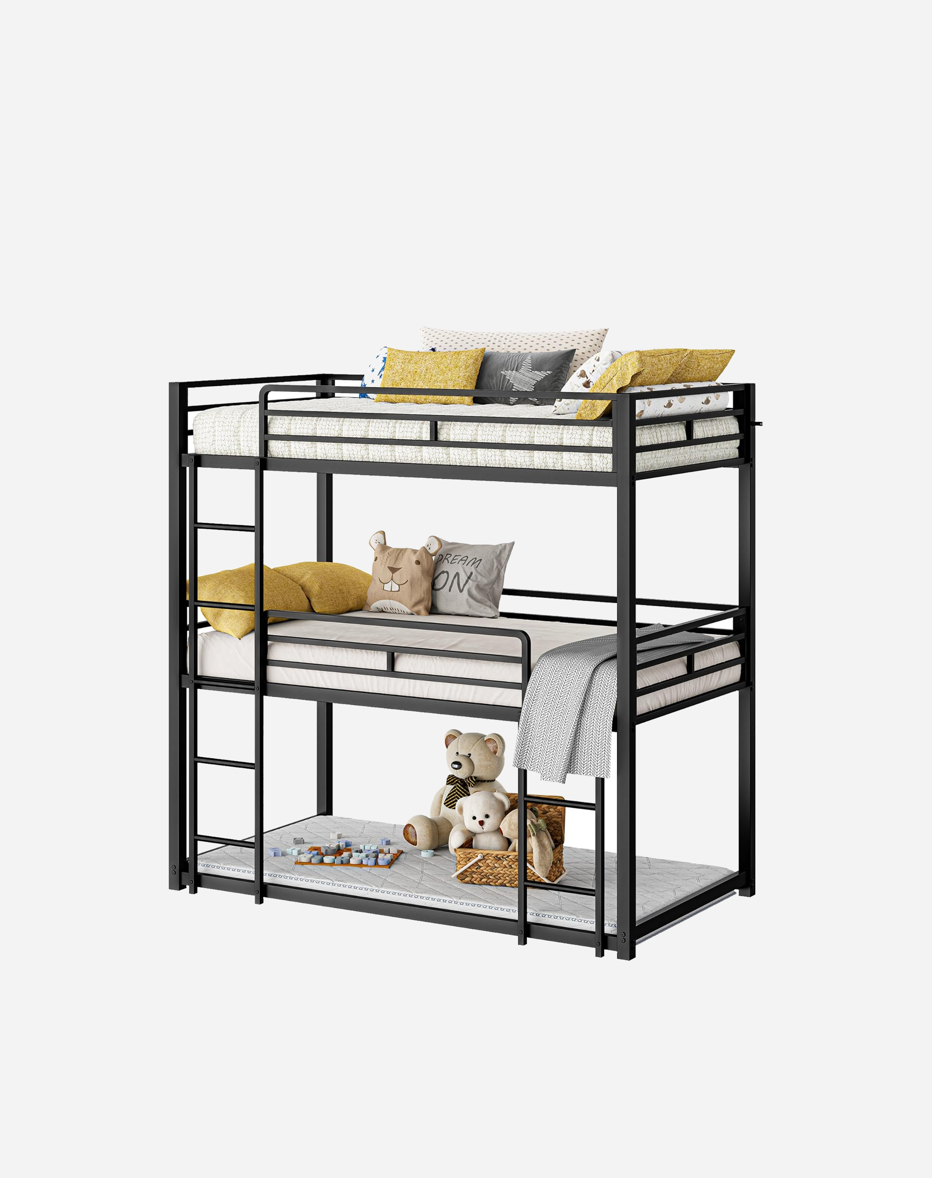 LIKIMIO Metal Dormitory Bed Frame（3-Tier）