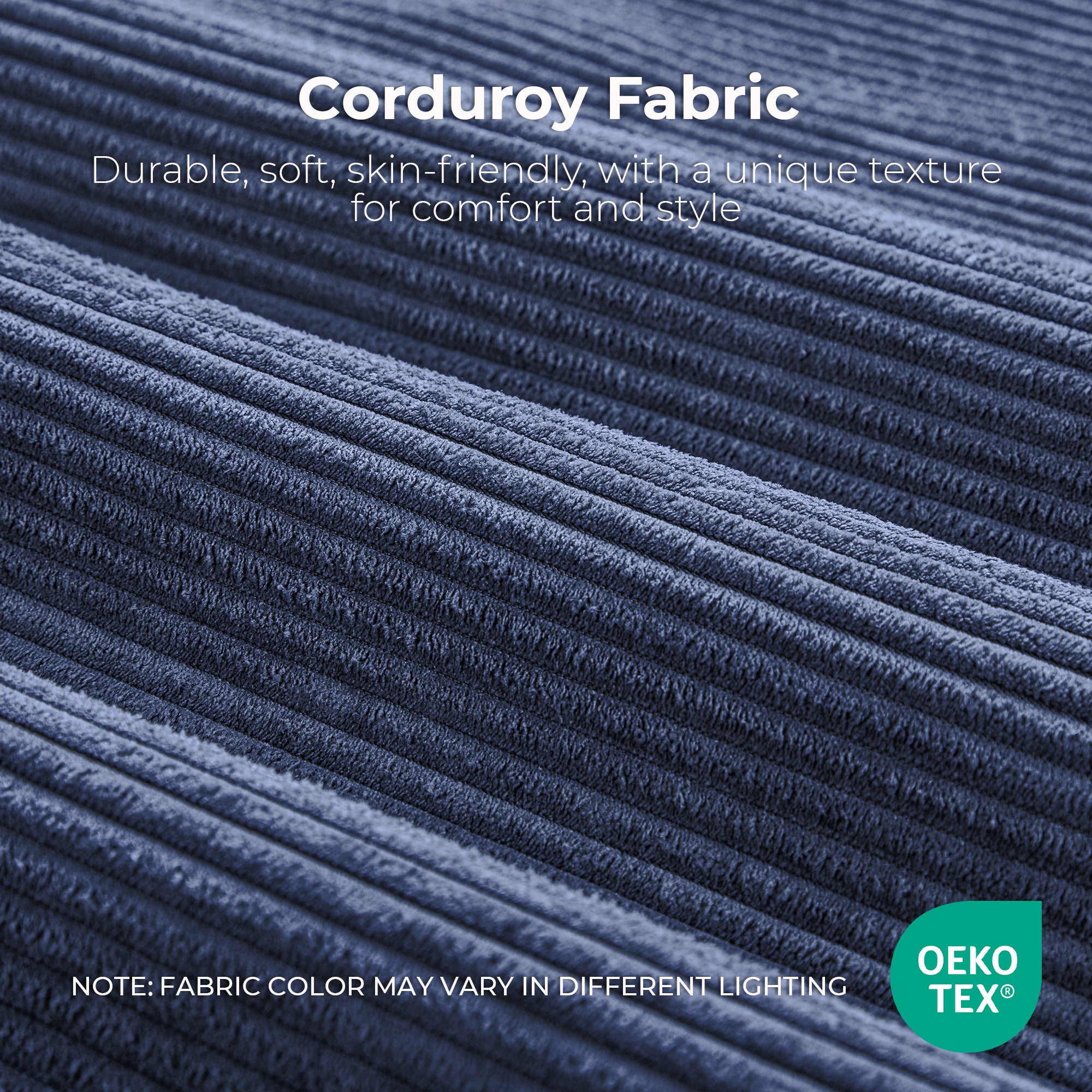 LIKIMIO 118" L-Shape Modern Modular Sofa