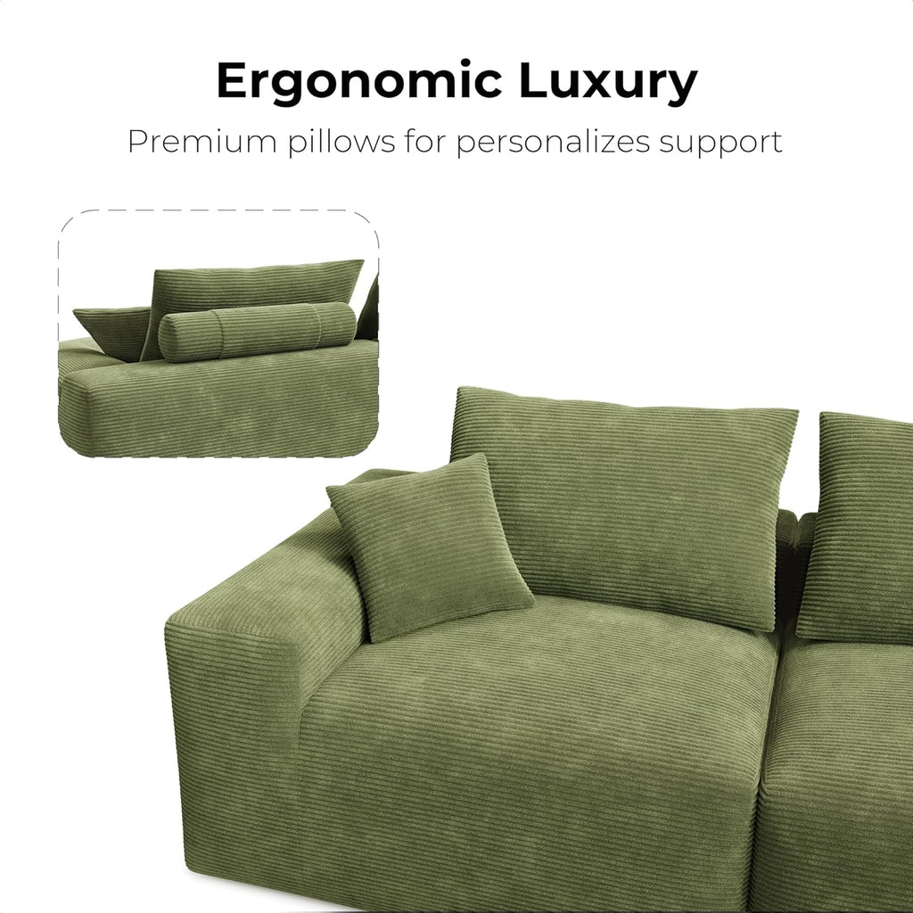 LIKIMIO 120" L-Shaped Sofa