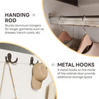 LIKIMIO Armoire Hangjing Rod Closet（70.1“）