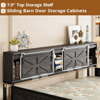LIKIMIO Farmhouse Trundle Sofa Bed