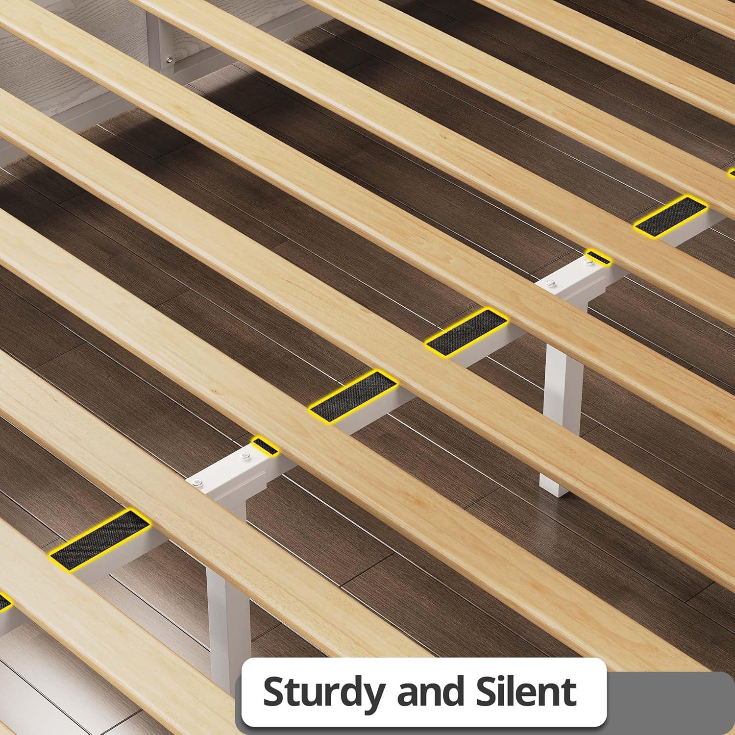 LIKIMIO Liftable Storage Solid Wood Bed Frame