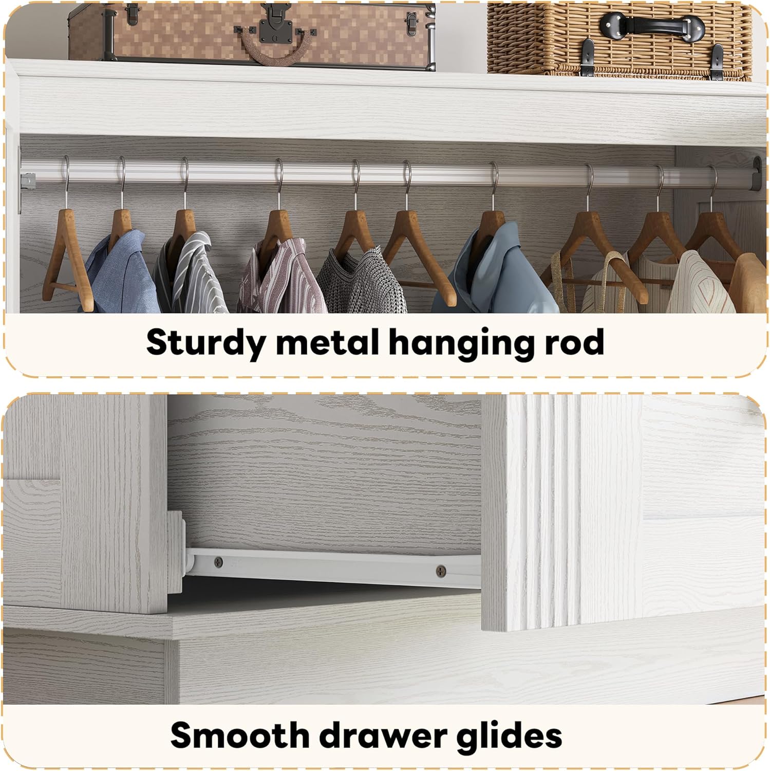 LIKIMIO Wooden Closet（70“）