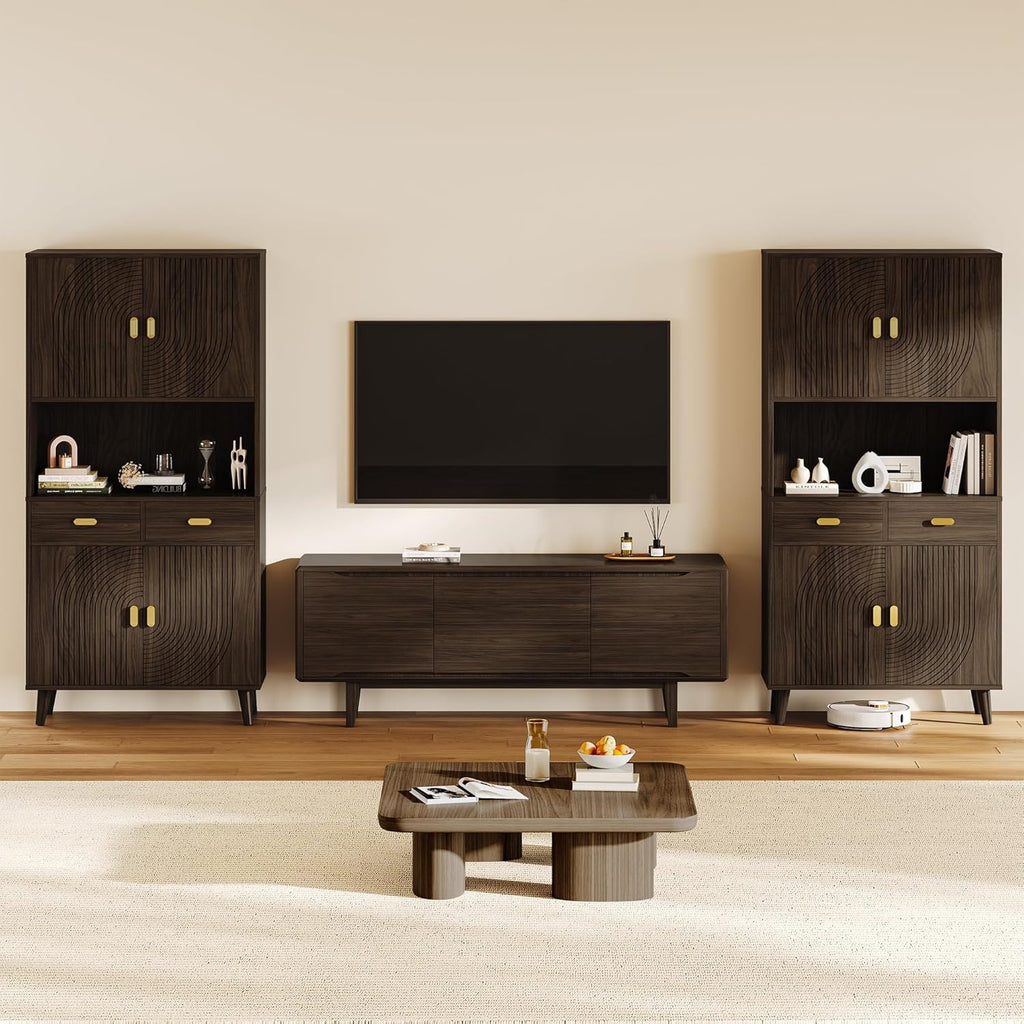 LIKIMIO Adjustable Shelves Pantry Cabinet