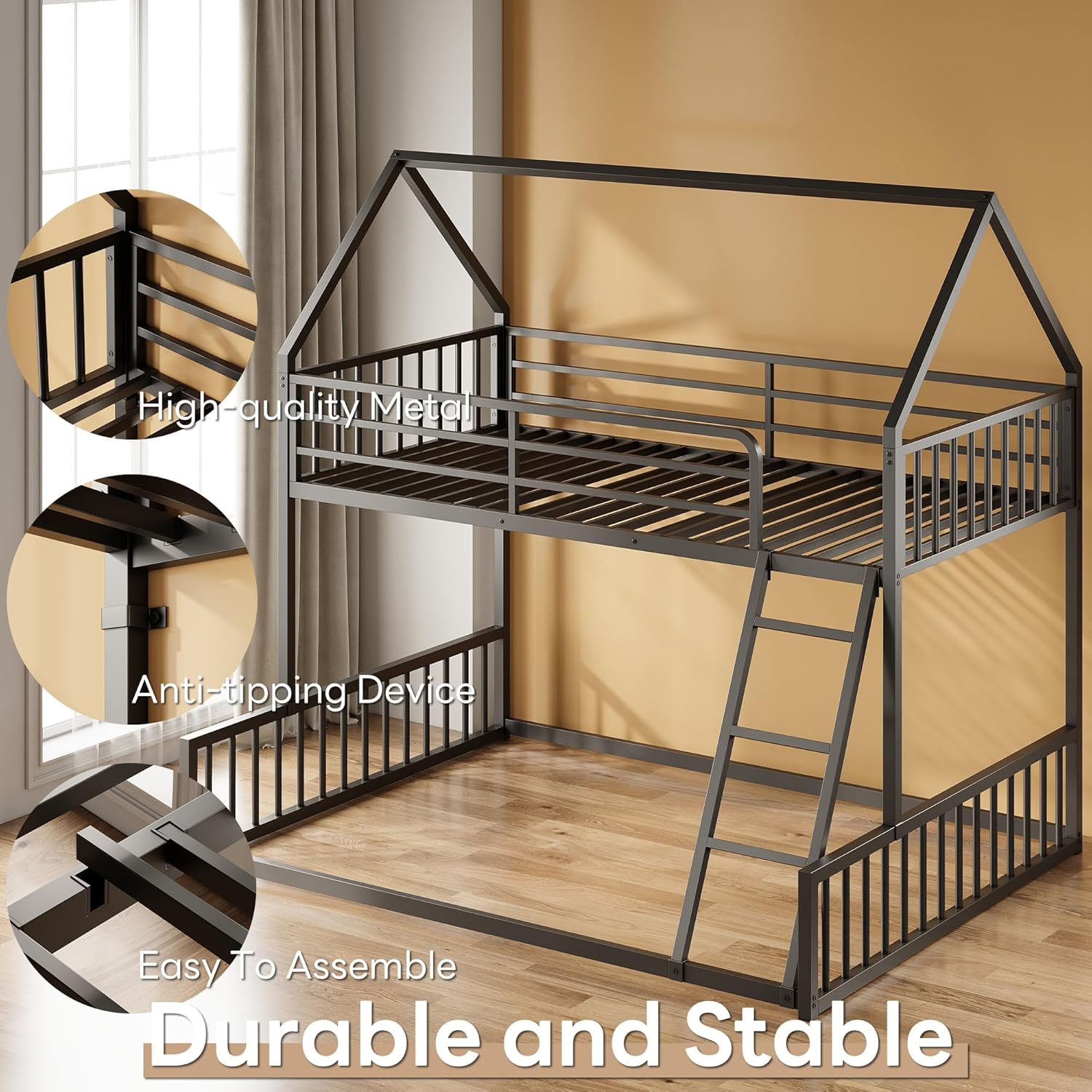 LIKIMIO House Shaped Bunk Bed