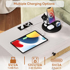 LIKIMIO Rattan Charging Nightstand