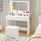 LIKIMIO 55.12” Hair Dryer Holder Make Up Vanity