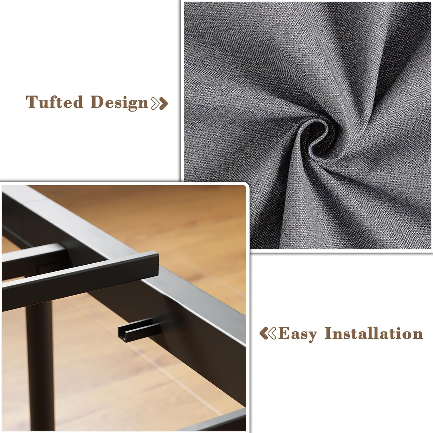 LIKIMIO Canopy Bed Frame