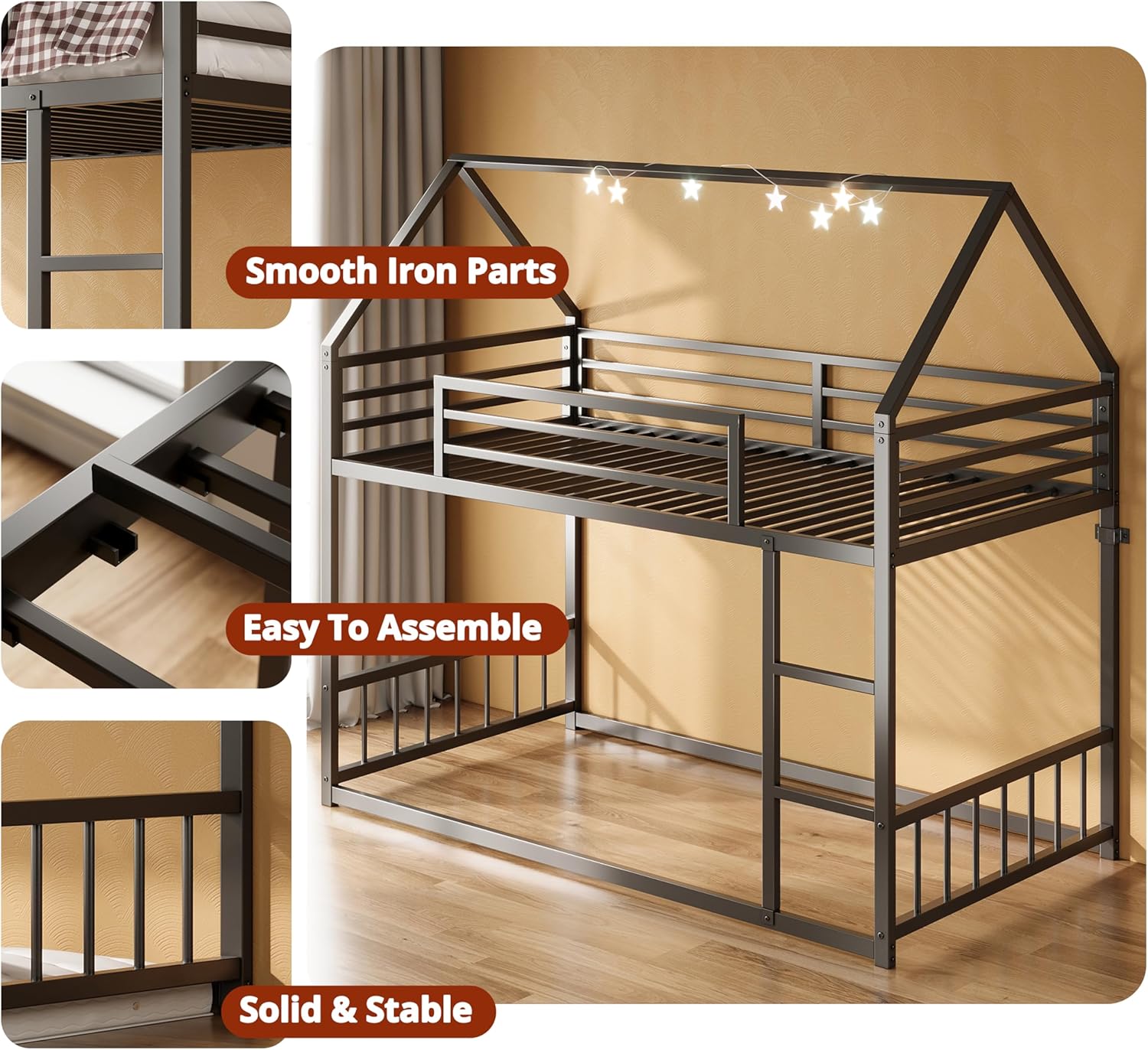 LIKIMIO Bunk Bed Frame