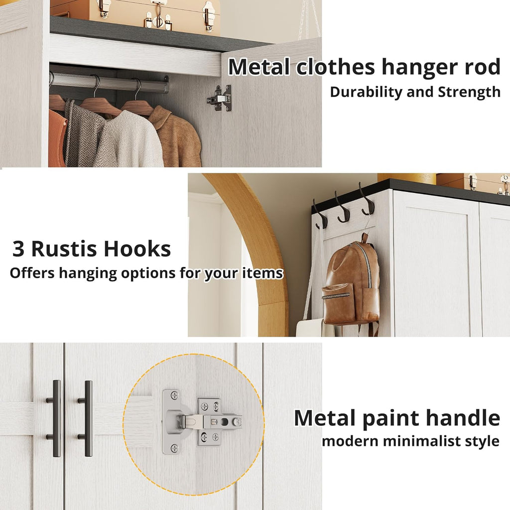 LIKIMIO Hidden Dressing Mirrorr Wardrobe（70“）