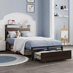 LIKIMIO Drawers and Storage Sockets Bed Frame