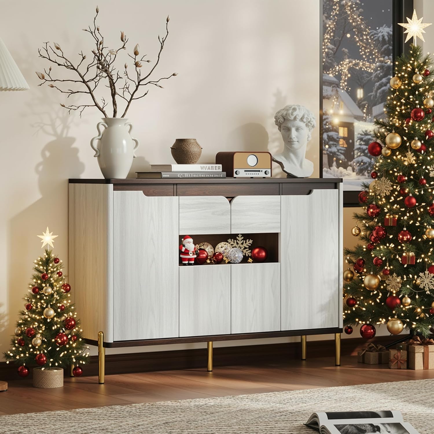 LIKIMIO Mid-Century Modern Storage Cabinets