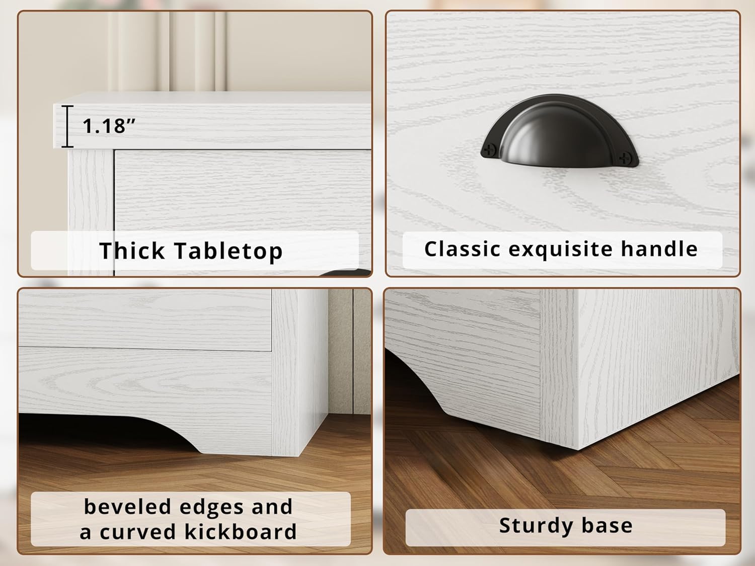 LIKIMIO Wooden 9-Drawer Dresser (63")