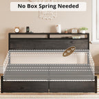 LIKIMIO Storage Retro Bed Frame