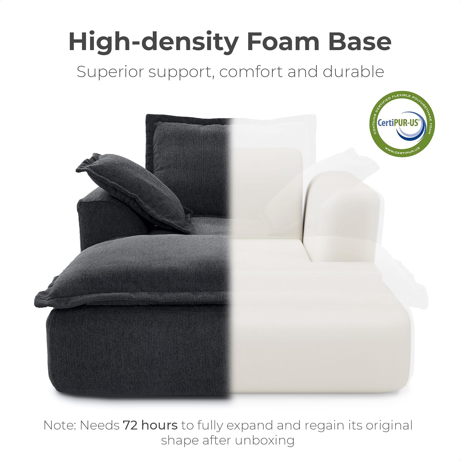 LIKIMIO Chenille Upholstered Sofa Bed（50”）