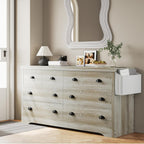 LIKIMIO Wooden 8-Drawers Dresser (59")