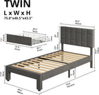 LIKIMIO Storage Bed Frame