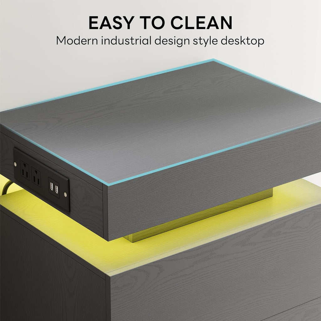 LIKIMIO LED Socket End Table