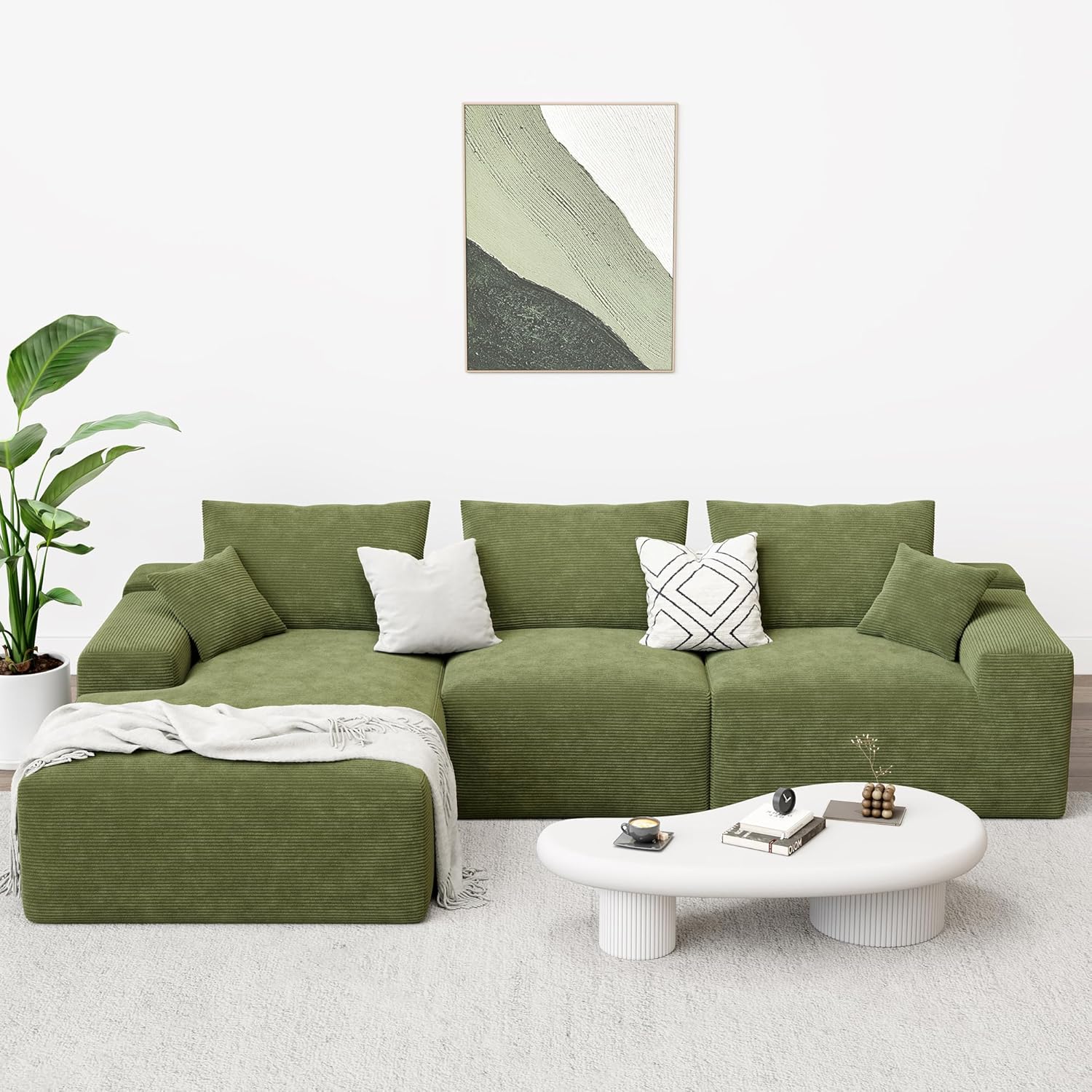 LIKIMIO 120" L-Shaped Sofa