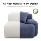 LIKIMIO 118" L-Shape Modern Modular Sofa